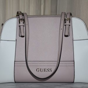 Guess Pink and White ‘Bowling’ Styled Handbag